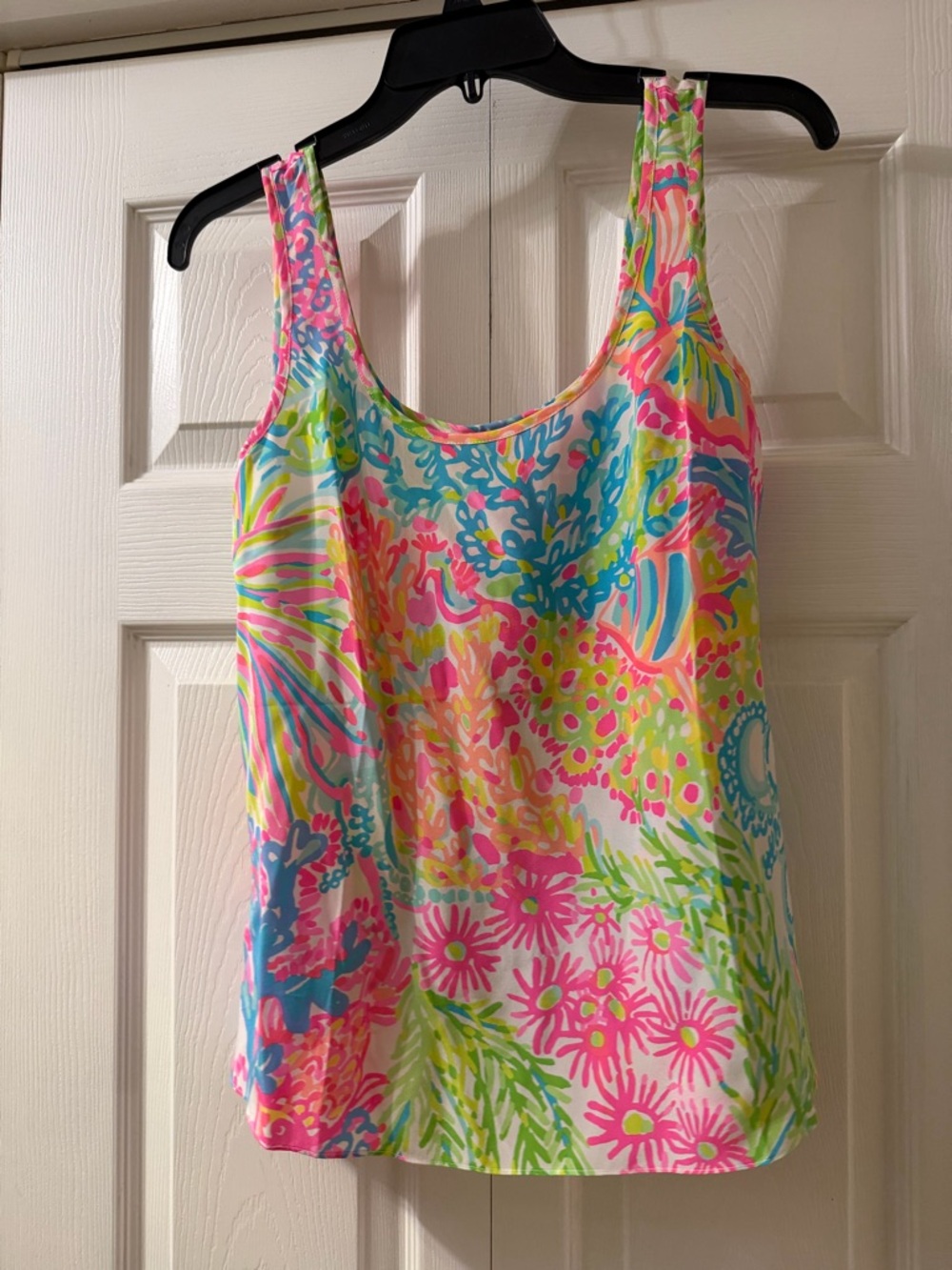 NWT Lilly Pulitzer Cosmos Print 100% Silk Top Size XS